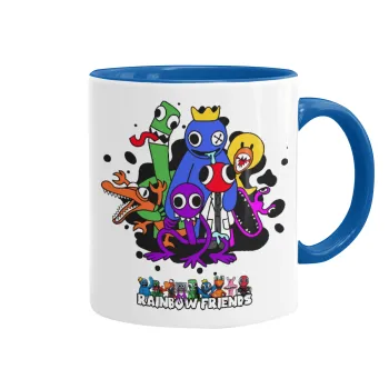 Rainbow friends, Mug colored blue, ceramic, 330ml