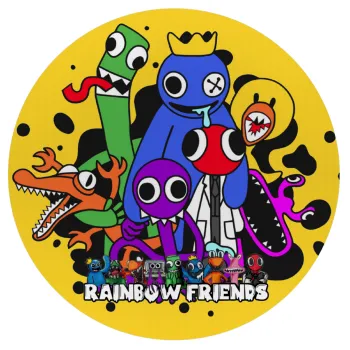 Rainbow friends, Mousepad Στρογγυλό 20cm