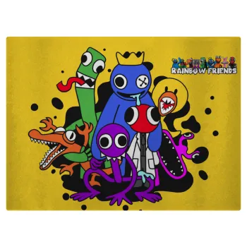 Rainbow friends, Επιφάνεια κοπής γυάλινη (38x28cm)
