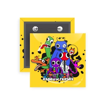 Rainbow friends, Κονκάρδα παραμάνα τετράγωνη 5x5cm