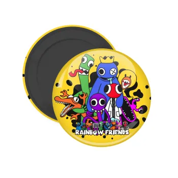 Rainbow friends, Μαγνητάκι ψυγείου στρογγυλό διάστασης 5cm