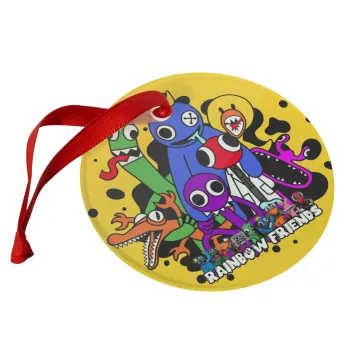 Rainbow friends, Στολίδι Χριστουγεννιάτικο στολίδι γυάλινο 9cm