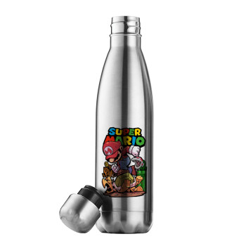 Super mario Jump, Inox (Stainless steel) double-walled metal mug, 500ml