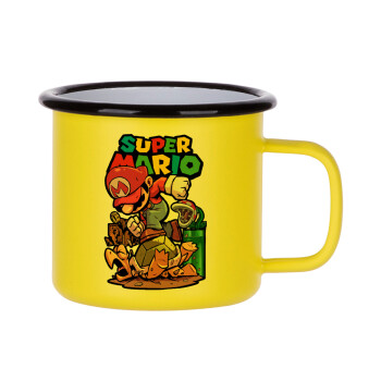 Super mario Jump, Metallic enamel MATT Yellow cup 360ml