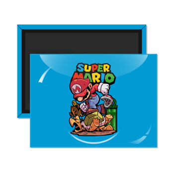 Super mario Jump, Ορθογώνιο μαγνητάκι ψυγείου διάστασης 9x6cm