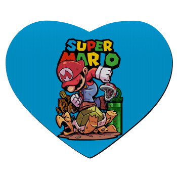Super mario Jump, Mousepad καρδιά 23x20cm