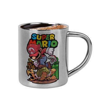 Super mario Jump, Double-wall metal cup for espresso (220ml)
