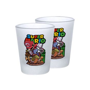 Super mario Jump, Σφηνοπότηρα γυάλινα 45ml του πάγου (2 τεμάχια)