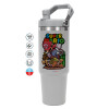 ΓΚΡΙ χρώματος Θερμός Ανοξείδωτο 890ml (30oz) με χερούλι