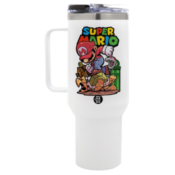 Super mario Jump, Mega Stainless steel Tumbler with lid, double wall 1,2L
