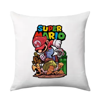 Super mario Jump, Μαξιλάρι καναπέ 40x40cm περιέχεται το  γέμισμα