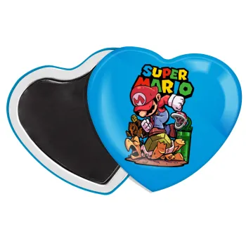 Super mario Jump, Μαγνητάκι καρδιά (57x52mm)