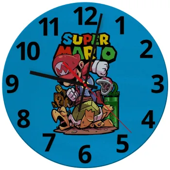 Super mario Jump, Ρολόι τοίχου γυάλινο (30cm)