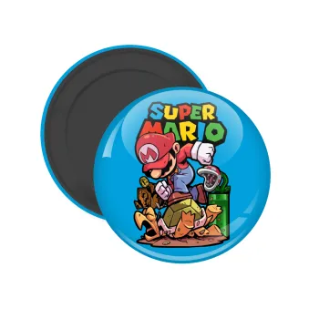 Super mario Jump, Μαγνητάκι ψυγείου στρογγυλό διάστασης 5cm