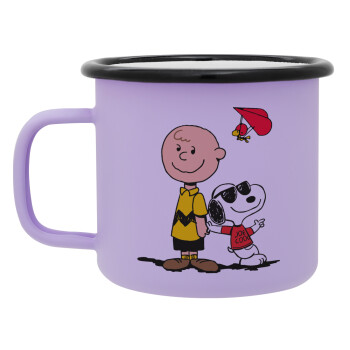 Snoopy & Joe, Κούπα Μεταλλική εμαγιέ ΜΑΤ Light Pastel Purple 360ml