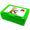 Snoopy & Joe, Παιδικό δοχείο κολατσιού ΠΡΑΣΙΝΟ 185x128x65mm (BPA free πλαστικό)