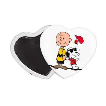 Snoopy & Joe, Μαγνητάκι καρδιά (57x52mm)