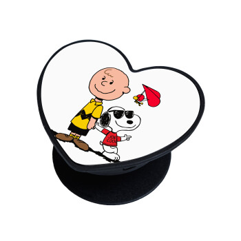 Snoopy & Joe, Phone Holders Stand  καρδιά Μαύρο Βάση Στήριξης Κινητού στο Χέρι