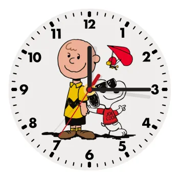 Snoopy & Joe, Ρολόι τοίχου ξύλινο (20cm)