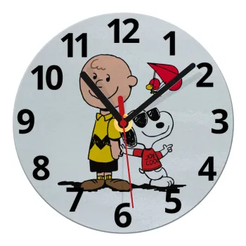Snoopy & Joe, Ρολόι τοίχου γυάλινο (20cm)