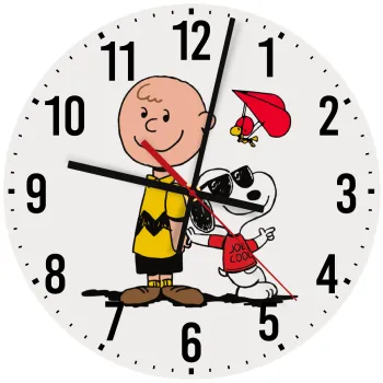 Snoopy & Joe, Ρολόι τοίχου ξύλινο (30cm)
