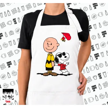 Snoopy & Joe, Ποδιά μακριά Σεφ ολόσωμη με τσέπες white (ΕΝΗΛΙΚΩΝ)