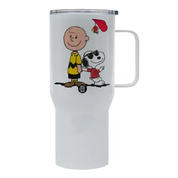 Snoopy & Joe, Tumbler με καπάκι, διπλού τοιχώματος (θερμό) 750L