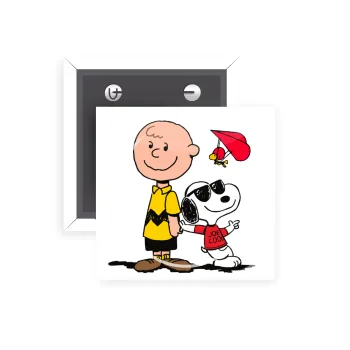 Snoopy & Joe, Κονκάρδα παραμάνα τετράγωνη 5x5cm