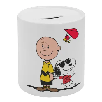 Snoopy & Joe, Κουμπαράς πορσελάνης με τάπα