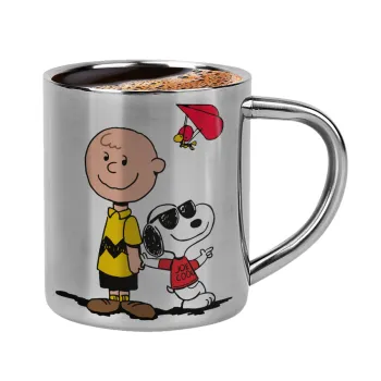 Snoopy & Joe, Κουπάκι μεταλλικό διπλού τοιχώματος για espresso (220ml)