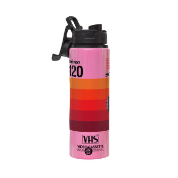VHS sony dynamicron T-120, Metallic water bottle with safety lid, 850ml aluminum