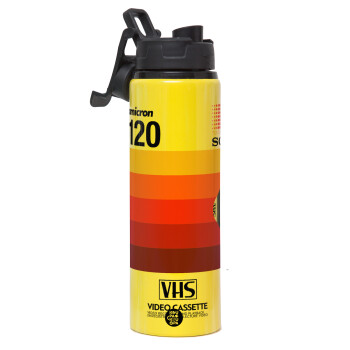 VHS sony dynamicron T-120, Metallic water bottle with safety lid, 850ml aluminum