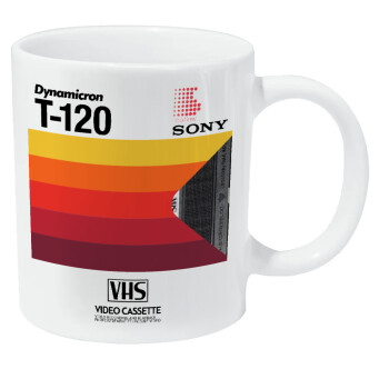 VHS sony dynamicron T-120, Κούπα Giga, κεραμική, 590ml