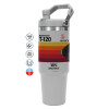 GREY color, 890ml (30oz) stainless Steel Tumbler with Handle