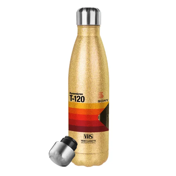 VHS sony dynamicron T-120 — Glitter Χρυσό (500ml)