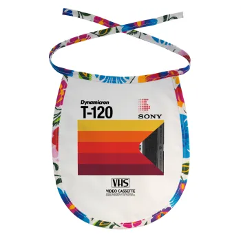 VHS sony dynamicron T-120, Σαλιάρα μωρού αλέκιαστη με κορδόνι Χρωματιστή