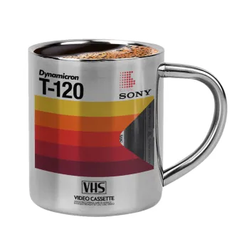 VHS sony dynamicron T-120, Double-wall metal cup for espresso (220ml)