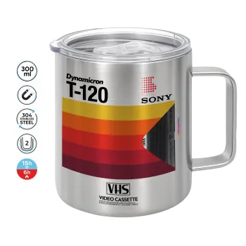 VHS sony dynamicron T-120, Mug Stainless steel double wall 300ml