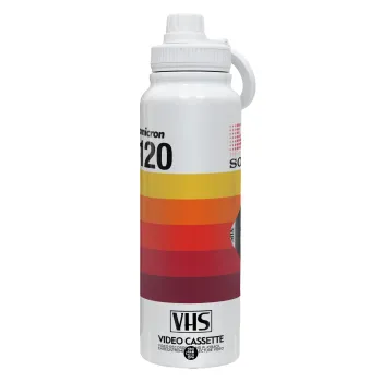 VHS sony dynamicron T-120, Θερμός 1L Ανοξείδωτο με Βάση Κινητού & Διπλά Τοιχώματα