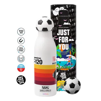 VHS sony dynamicron T-120, Soccer Metal mug thermos, double wall, 550ml