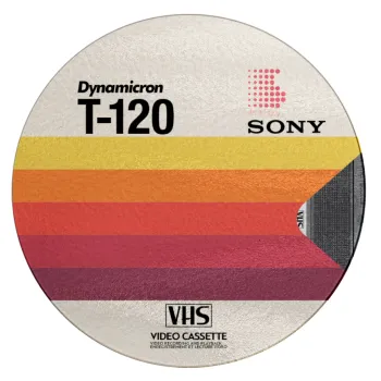 VHS sony dynamicron T-120, Επιφάνεια κοπής γυάλινη στρογγυλή (30cm)