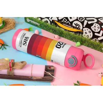 VHS sony dynamicron T-120, Πασχαλινή Λαμπάδα με Παιδικό παγούρι θερμό, ανοξείδωτο, με καλαμάκι ασφαλείας, ΡΟΖ (500ml)