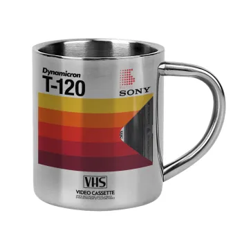 VHS sony dynamicron T-120, Κούπα Ανοξείδωτη διπλού τοιχώματος 300ml