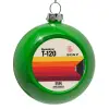 Στολίδι Χριστουγεννιάτικη μπάλα δένδρου Πράσινο 8cm