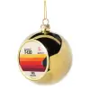 Στολίδι Χριστουγεννιάτικη μπάλα δένδρου Χρυσή 8cm