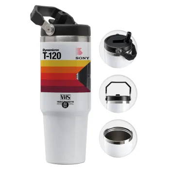 VHS sony dynamicron T-120, Θερμός Ανοξείδωτο 30oz με χερούλι