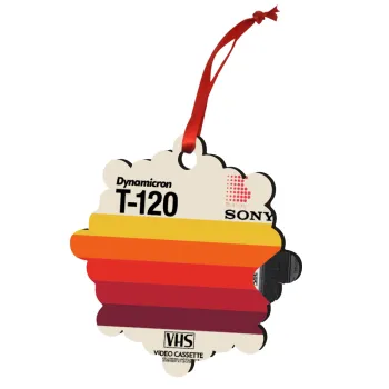 VHS sony dynamicron T-120, Στολίδι Χριστουγεννιάτικο στολίδι snowflake ξύλινο 7.5cm