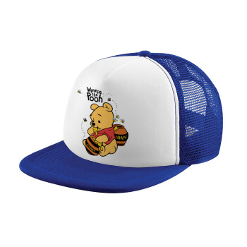 Winnie the Pooh, Καπέλο Ενηλίκων Soft Trucker με Δίχτυ Blue/White (POLYESTER, ΕΝΗΛΙΚΩΝ, UNISEX, ONE SIZE)