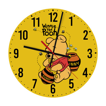 Γουίνι το Αρκουδάκι , Ρολόι τοίχου ξύλινο (30cm)
