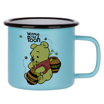 Winnie the Pooh, Κούπα Μεταλλική εμαγιέ ΜΑΤ σιέλ 360ml